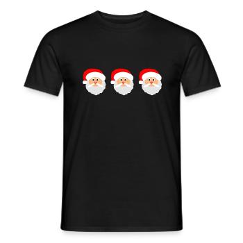 Santa Claus Santa Claus - Men's T-Shirt - black - Front - AI Model Male 178 light (178cm)