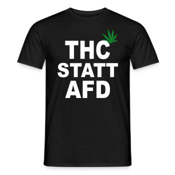 Cannabis THC Legalisierung Demo T-shirt - T-shirt homme - noir - Devant - AI Model Male 178 light (178cm)