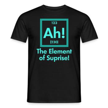 Physique nerd scientifique - T-shirt homme - noir - Devant - AI Model Male 178 light (178cm)