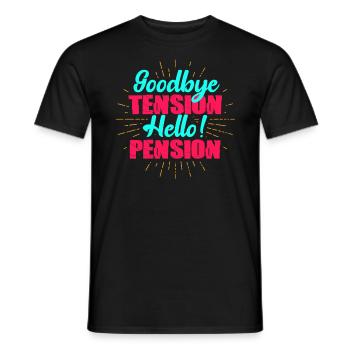 Retraité Retraité Retraité - T-shirt homme - noir - Devant - AI Model Male 178 light (178cm)