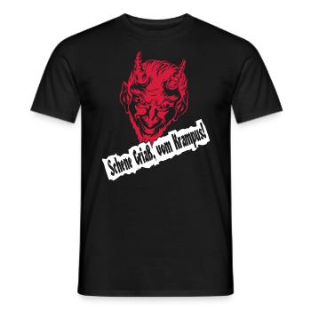 Gruss vom Krampus - Männer T-Shirt - Schwarz - Vorne - AI Model Male 178 light (178cm)