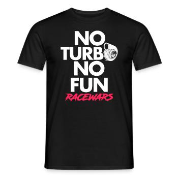 Turbo racing car - Men's T-Shirt - black - Front - AI Model Male 178 light (178cm)