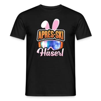 Apres Ski Aprés Ski Skihütte Piste - Männer T-Shirt - Schwarz - Vorne - AI Model Male 178 light (178cm)