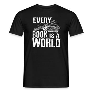 Bücher Buch Lesen Schinken - Männer T-Shirt - Schwarz - Vorne - AI Model Male 178 light (178cm)