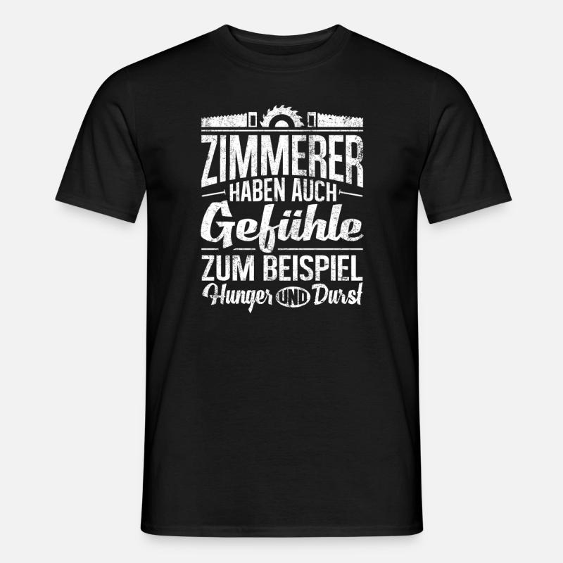 Zimmerer Zimmermann - Männer T-Shirt - Schwarz
