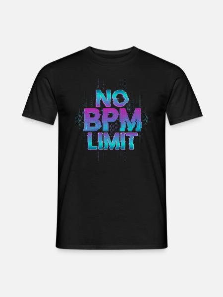Techno Rave EDM Electronic Dubstep D&B - Männer T-Shirt - Schwarz