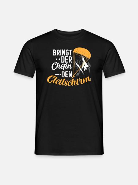 Paragliding Gleitschirm Paragleiter Paraglider - Männer T-Shirt - Schwarz