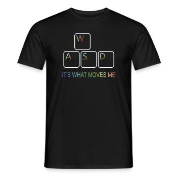 Jeu de jeu de jeu d’ordinateur - T-shirt homme - noir - Devant - AI Model Male 178 light (178cm)