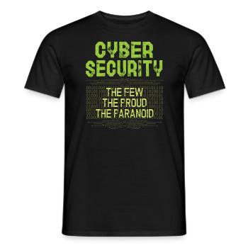 Cyper Security Les rares fiertés de la - T-shirt homme - noir - Devant - AI Model Male 178 light (178cm)