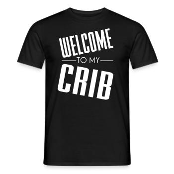 Welcome to my Crib - Männer T-Shirt - Schwarz - Vorne - AI Model Male 178 light (178cm)