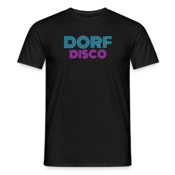 Dorf Disco Legenden Ackerparty - Männer T-Shirt - Schwarz - Vorne - AI Model Male 178 light (178cm)