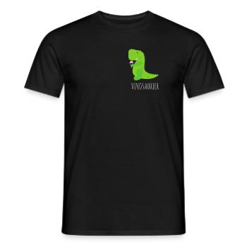 Vinodino Wein Wine Vinosaurier - Männer T-Shirt - Schwarz - Vorne - AI Model Male 178 light (178cm)