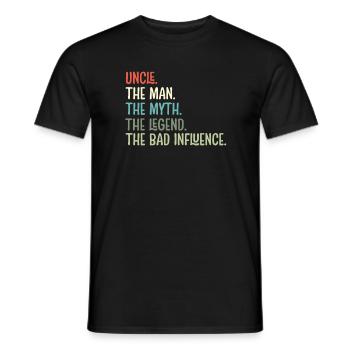 Rétro Uncle Godfather Legend Vintage - T-shirt homme - noir - Devant - AI Model Male 178 light (178cm)