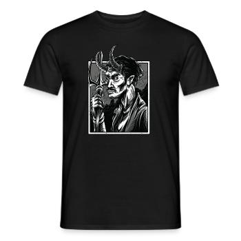 Occult Gothic Grunge Satan 666 Dark Art - Männer T-Shirt - Schwarz - Vorne - AI Model Male 178 light (178cm)