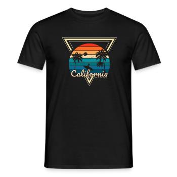San Diego CA California Van Life Surfer USA - Männer T-Shirt - Schwarz - Vorne - AI Model Male 178 light (178cm)