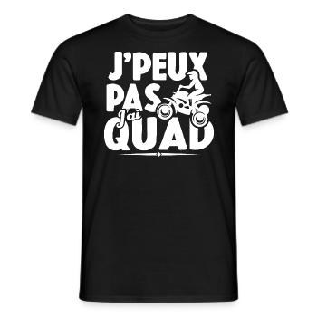 Je Peux Pas J'ai Quad Cadeau Conducteur De Quad - T-shirt homme - noir - Devant - AI Model Male 178 light (178cm)