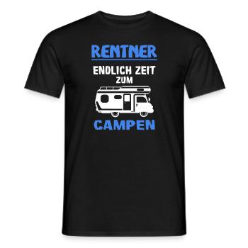 Rentner Campen Wohnmobil Urlaub - Männer T-Shirt - Schwarz - Vorne - AI Model Male 178 light (178cm)