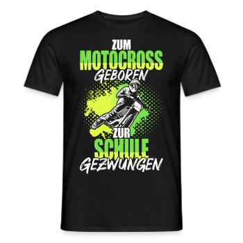 Motocross Geschenk Motorradfahrer Motorrad Enduro - Männer T-Shirt - Schwarz - Vorne - AI Model Male 178 light (178cm)