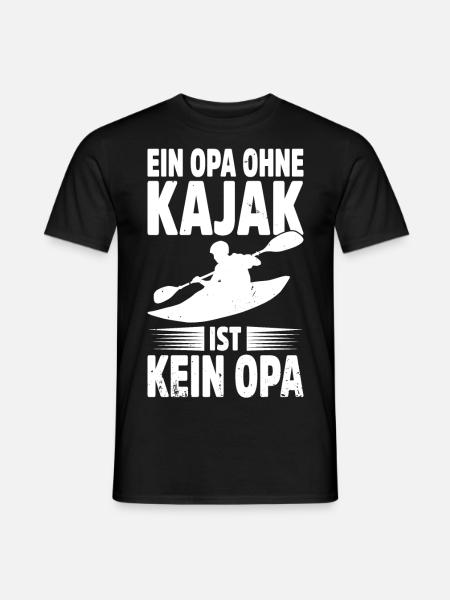 Kajak Geschenkidee Kanu Paddeln Kajakfahren - Männer T-Shirt - Schwarz