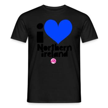 Northern Ireland - Men's T-Shirt - black - Front - AI Model Male 178 light (178cm)