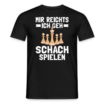 Mir Reichts Ich Geh Schach Spielen - Männer T-Shirt - Schwarz - Vorne - AI Model Male 178 light (178cm)
