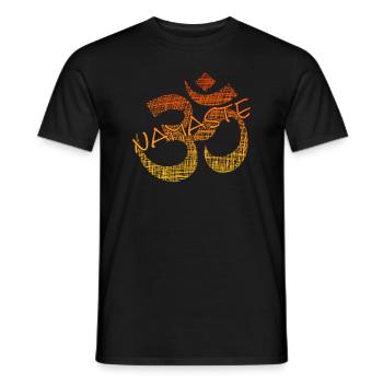 Yoga Namaste - Männer T-Shirt - Schwarz - Vorne - AI Model Male 178 light (178cm)