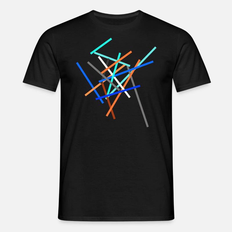 Abstract Modern Scifi Construct - Men's T-Shirt - black