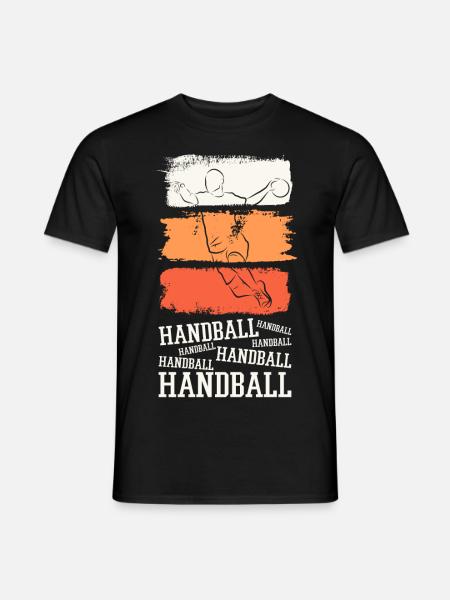 Handball Handballeur HandballEur Vintage Retro - T-shirt homme - noir