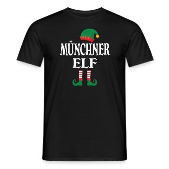 Münchner Elf - Männer T-Shirt - Schwarz - Vorne - AI Model Male 178 light (178cm)
