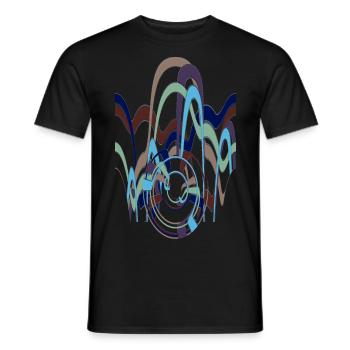 Résumé n° 56 - T-shirt homme - noir - Devant - AI Model Male 178 light (178cm)