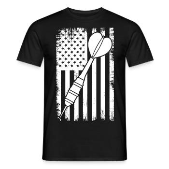 Drôle de fléchettes idée cadeau pour les joueurs de fléchettes fléchettes - T-shirt homme - noir - Devant - AI Model Male 178 light (178cm)