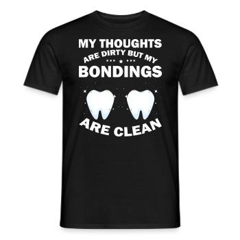 Technicien orthodontique et laboratoire dentaire - T-shirt homme - noir - Devant - AI Model Male 178 light (178cm)
