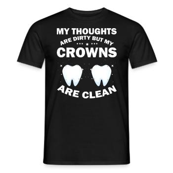 Conception de cliniques dentaires et de techniciens de laboratoire dentaire - T-shirt homme - noir - Devant - AI Model Male 178 light (178cm)