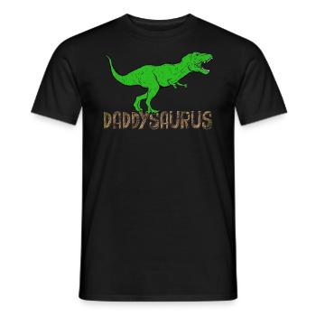 Daddysaurus - T-shirt homme - noir - Devant - AI Model Male 178 light (178cm)
