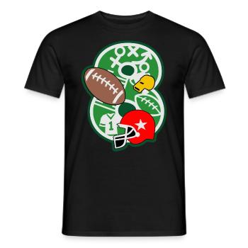 Fußball 8. Geburtstagsparty Nummer 8 - 8 Jahre - Männer T-Shirt - Schwarz - Vorne - AI Model Male 178 light (178cm)