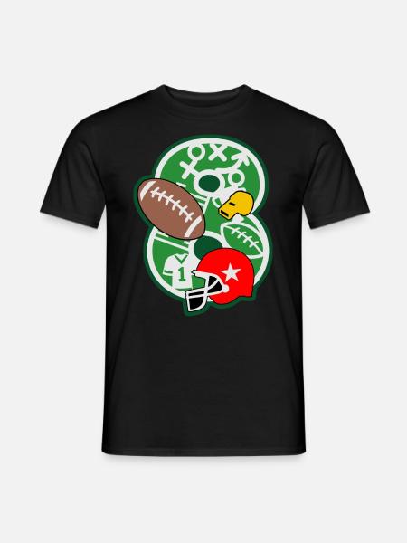 Fußball 8. Geburtstagsparty Nummer 8 - 8 Jahre - Männer T-Shirt - Schwarz