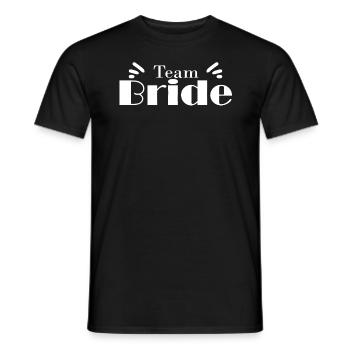 Célébration de mariage nuptiale par équipe - T-shirt homme - noir - Devant - AI Model Male 178 light (178cm)