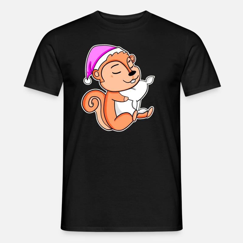Eichhörnchen - Männer T-Shirt - Schwarz