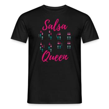 Salsa Queen Tanzschritte für Salsa Tänzerin - Männer T-Shirt - Schwarz - Vorne - AI Model Male 178 light (178cm)