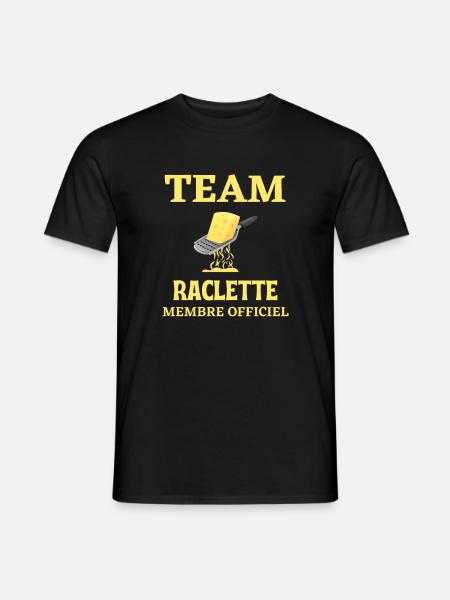 Team raclette-humour-cuisine - T-shirt homme - noir