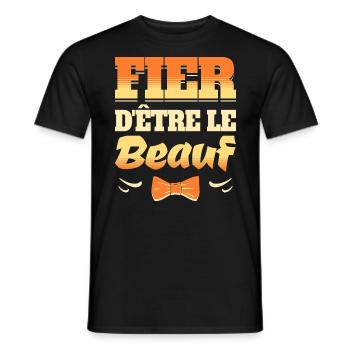 Fier D'Être Le Beauf Idée Pour Beau-Frère - T-shirt homme - noir - Devant - AI Model Male 178 light (178cm)