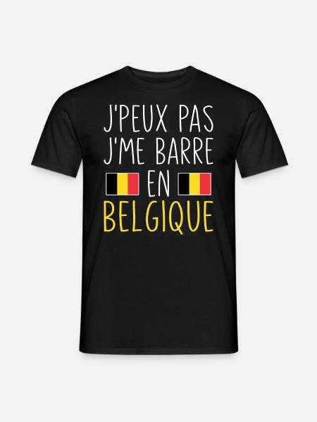 Voyage J'peux Pas J'me Barre En Belgique - T-shirt homme - noir