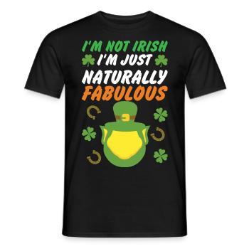 St Patricks day fabulous - Männer T-Shirt - Schwarz - Vorne - AI Model Male 178 light (178cm)