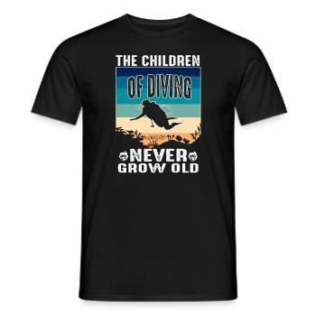 C’est ma thérapie - T-shirt de plongée sous-marine - T-shirt homme - noir - Devant - AI Model Male 178 light (178cm)