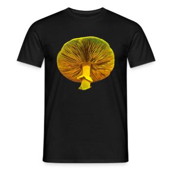 Gelber Pilz - Männer T-Shirt - Schwarz - Vorne - AI Model Male 178 light (178cm)