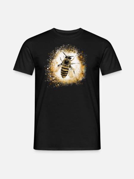 biene,gold,graffiti,malerei,wespe - Männer T-Shirt - Schwarz