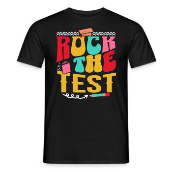 Rock The Test Examen Fin D'Année Enseignant - T-shirt homme - noir - Devant - AI Model Male 178 light (178cm)