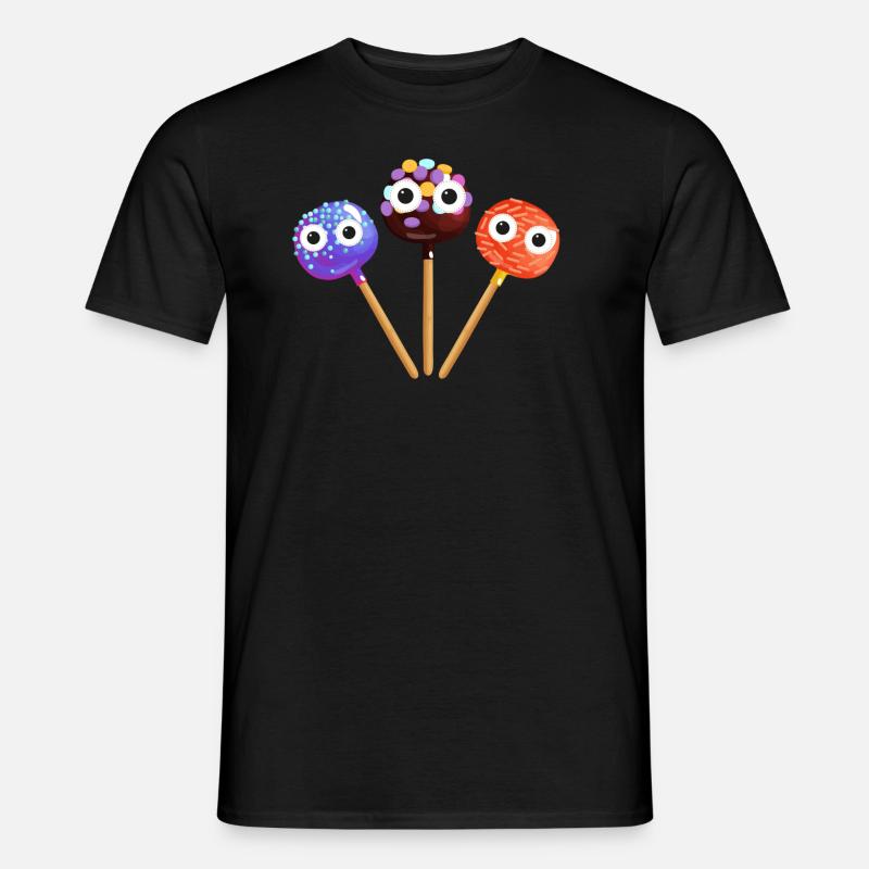 sucette,cakepop,sucette,gâteau - T-shirt homme - noir