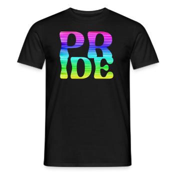 gay pride,pride,rainbow,LGBT - Men's T-Shirt - black - Front - AI Model Male 178 light (178cm)