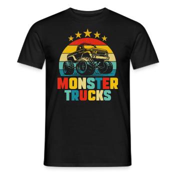 Auto Monster Truck Geburtstagskind Mann - Männer T-Shirt - Schwarz - Vorne - AI Model Male 178 light (178cm)